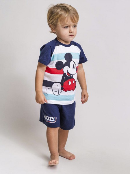 CERDA BEBE Πυτζάμα Καλοκαιρινή για αγόρια 6-36 μηνών Mickey Mouse #8972 Μπλε Σκούρο CERDA BEBE Πυτζάμα Καλοκαιρινή για αγόρια 6-36 μηνών Mickey Mouse #8972 Μπλε Σκούρο