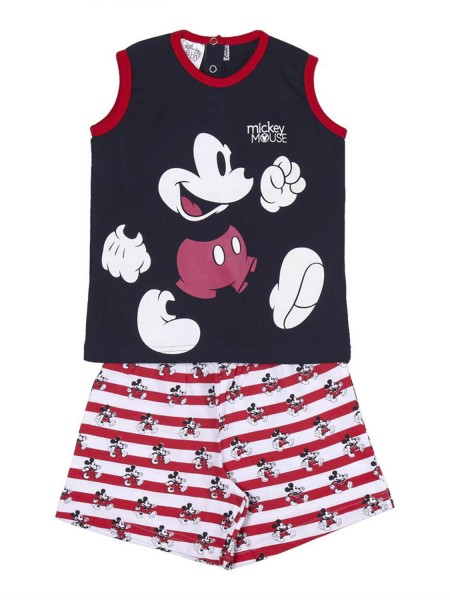 CERDA BEBE Πυτζάμα Καλοκαιρινή Α/Μ για αγόρια 6-36 μηνών Mickey Mouse #8979 Μπλε Σκούρο