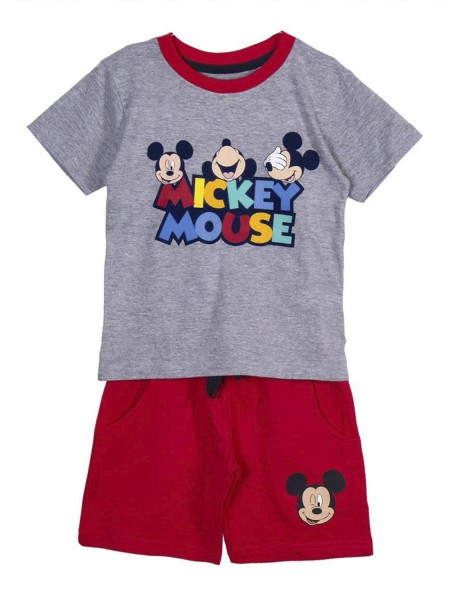 CERDA Παιδικό Σετ Κοντομάνικο Με Βερμούδα για αγόρια Mickey Mouse #9236 Γκρι