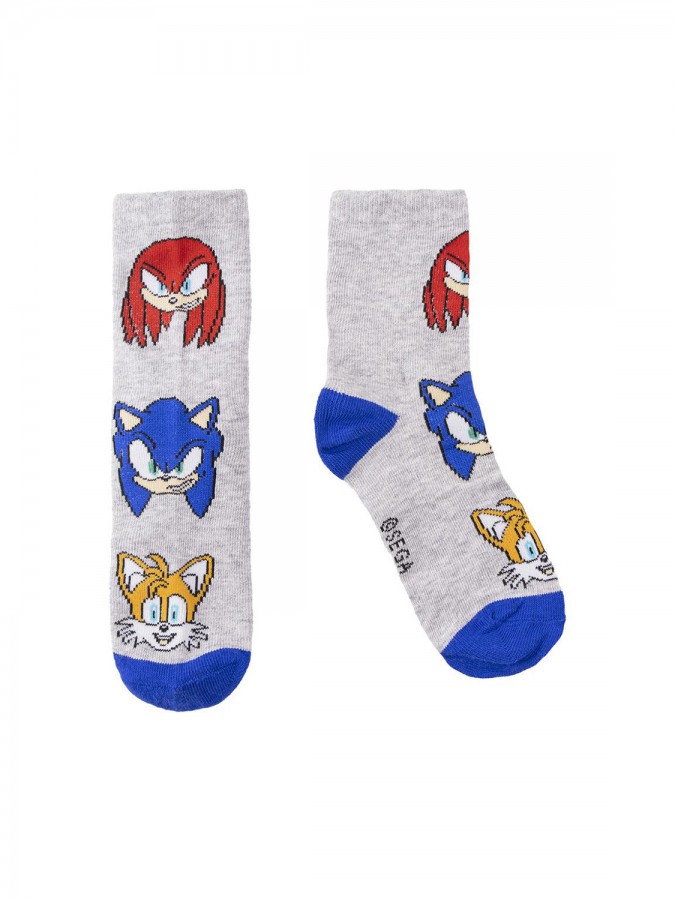 CERDA Kάλτσες μακριές για αγόρι σετ 5 ζεύγη Sonic #1538 multi