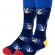 CERDA Kάλτσες ψηλές με σχέδιο Sonic #1885 Μπλε