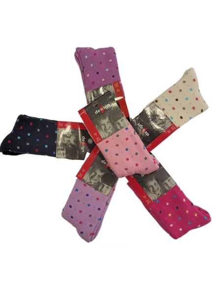 DESIGN Kάλτσες πετσετέ για κορίτσι σετ 6 ζεύγη #DOTS DESIGN Kάλτσες πετσετέ για κορίτσι σετ 6 ζεύγη #DOTS