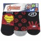 DISNEY Kάλτσες Κοντές για αγόρι σετ 3 ζεύγη Avengers #37640 Μαύρο