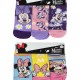 DISNEY Kάλτσες Κοντές για κορίτσι σετ 3 ζεύγη Minnie Mouse #38132 Μοβ