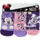 DISNEY Kάλτσες Κοντές για κορίτσι σετ 3 ζεύγη Minnie Mouse #38132 Μοβ