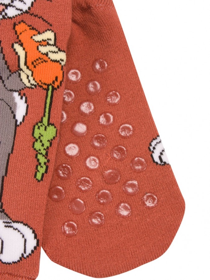 DISNEY Kάλτσες πετσετέ με τάπες σετ 4 ζεύγη #LT20498 Looney Tunes