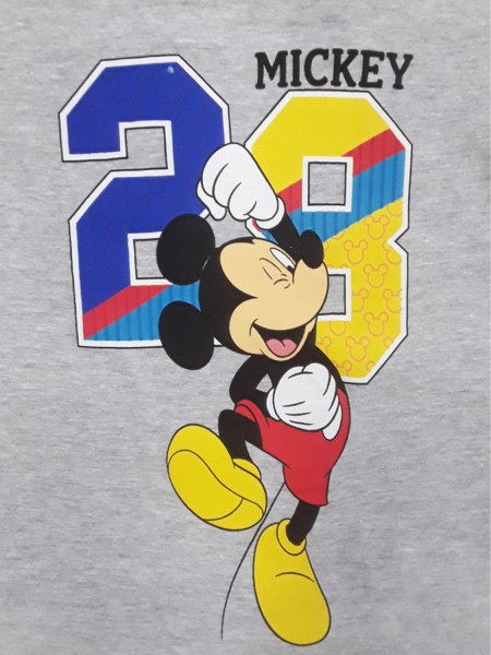 DISNEY Παιδική Πιτζάμα Καλοκαιρινή για αγόρι 3-8 ετών Mickey Mouse #56684 Γκρι