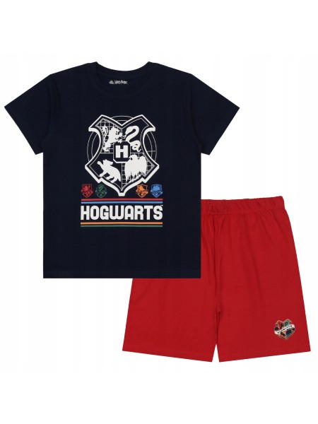 DISNEY Εφηβική Πιτζάμα Καλοκαιρινή για αγόρι 10-14 ετών Harry Potter #39882 Μπλε