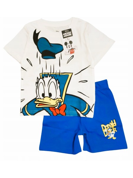 DISNEY Παιδική Πιτζάμα Καλοκαιρινή για αγόρι 3-8 ετών Donald Duck #19792 Μπλε Ανοιχτό
