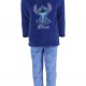 DISNEY Παιδική Πυτζάμα Χειμωνιάτικη Fleece για αγόρι 4-8 Ετών Stitch #LIL24-3568 Μπλε