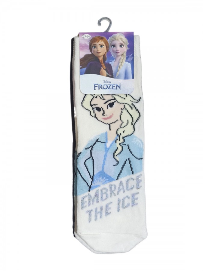 DISNEY Kάλτσες μακριές για κορίτσι σετ 3 ζεύγη Frozen #FZ21550 multi