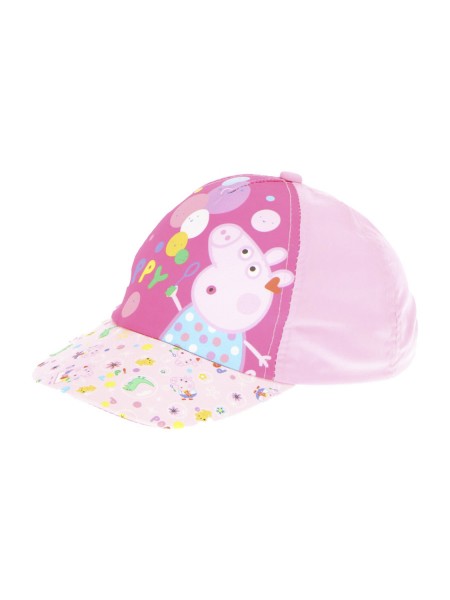 DISNEY Παιδικό Καπέλο για κορίτσια Peppa Pig Happy Dino #23-0005 Ροζ