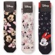 DISNEY Kάλτσες ψηλές με σχέδια σετ 3 ζεύγη #MN21076 Minnie Mouse (μαύρο-μπλε-γκρι)