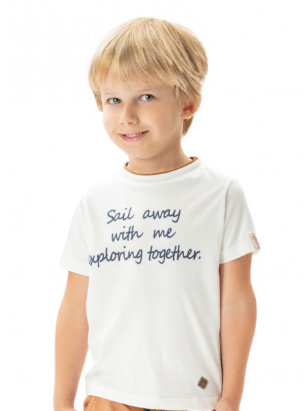 ENERGIERS Μακό μπλούζα για αγόρι 2-6 ετών | 12-225123-5 Εκρού