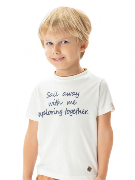 ENERGIERS Μακό μπλούζα για αγόρι 2-6 ετών | 12-225123-5 Εκρού