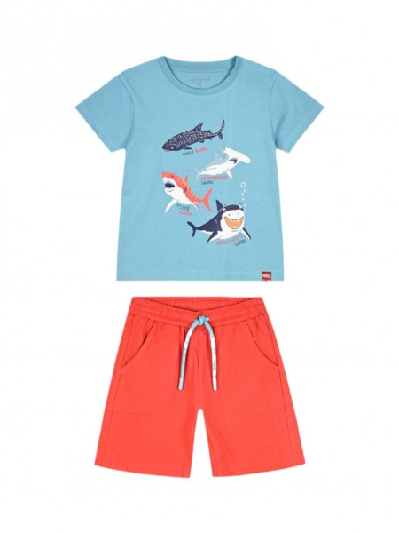 ENERGIERS Παιδικό Σετ Κοντομάνικο Με Βερμούδα για αγόρια 1-5 ετών #12-225180-0 ΠΑΠΡΙΚΑ