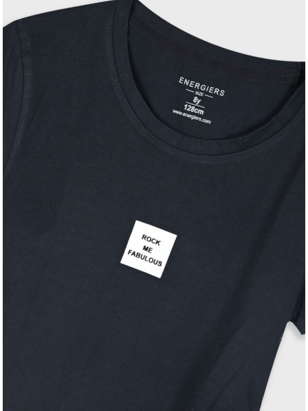 ENERGIERS Εφηβική Κοντομάνικη μπλούζα με τύπωμα για κορίτσι 6-16 ετών | 16-225210-5 ΜΑΥΡΟ ENERGIERS Εφηβική Κοντομάνικη μπλούζα με τύπωμα για κορίτσι 6-16 ετών | 16-225210-5 ΜΑΥΡΟ