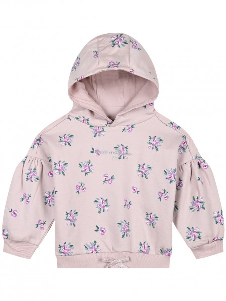 ENERGIERS Παιδική Μπλούζα φούτερ φλοράλ με κουκούλα για Κορίτσι 1-6 ετών - 15-123307-5 Ροζ