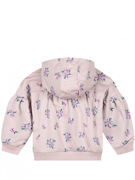 ENERGIERS Παιδική Μπλούζα φούτερ φλοράλ με κουκούλα για Κορίτσι 1-6 ετών - 15-123307-5 Ροζ