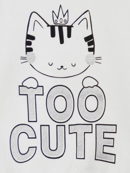 ENERGIERS Παιδική Μπλούζα φούτερ με τύπωμα για Κορίτσι 1-6 ετών - 15-123326-5 Εκρού