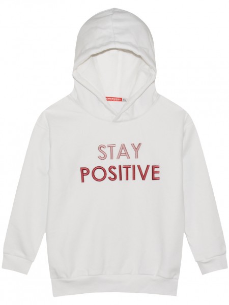 ENERGIERS Εφηβική Μπλούζα φούτερ με κουκούλα για Κορίτσι 6-16 ετών - 16-123210-5 Εκρού