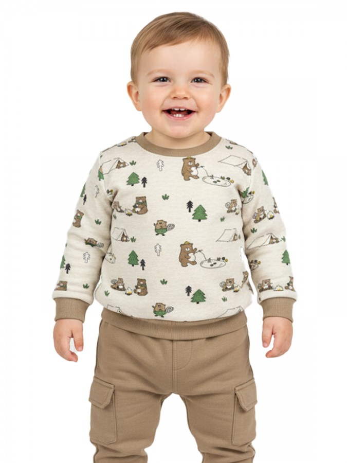 ENERGIERS Βρεφική Φόρμα φούτερ για Αγόρι 0-24 μηνών #11-125455-0 Μπεζ ENERGIERS Βρεφική Φόρμα φούτερ για Αγόρι 0-24 μηνών #11-125455-0 Μπεζ