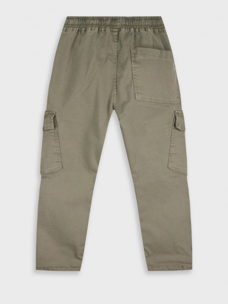 ENERGIERS Παντελόνι cargo για αγόρι 1-6 ετών | 12-125109-2 ΣΚΟΝΙΣΜΕΝΟ ΠΡΑΣΙΝΟ