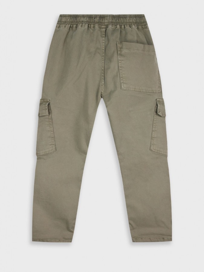 ENERGIERS Παντελόνι cargo για αγόρι 1-6 ετών | 12-125109-2 ΣΚΟΝΙΣΜΕΝΟ ΠΡΑΣΙΝΟ