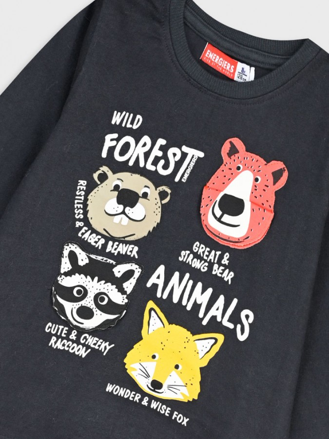 ENERGIERS Μακό μακρυμάνικη μπλούζα για αγόρι 2-6 ετών | 12-125138-5 ΑΝΘΡΑΚΙ ENERGIERS Μακό μακρυμάνικη μπλούζα για αγόρι 2-6 ετών | 12-125138-5 ΑΝΘΡΑΚΙ