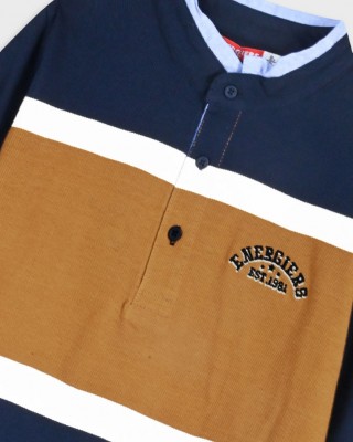 ENERGIERS Πικέ μακρυμάνικη μπλούζα για αγόρι 6-16 ετών | 13-125017-5 ΜΑΡΕΝ