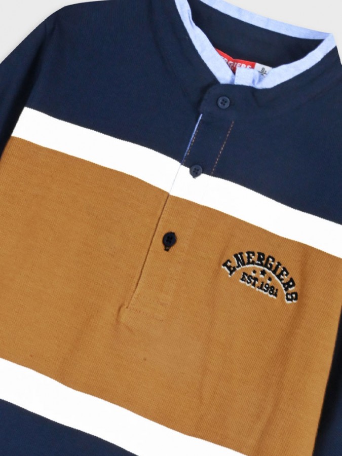 ENERGIERS Πικέ μακρυμάνικη μπλούζα για αγόρι 6-16 ετών | 13-125017-5 ΜΑΡΕΝ