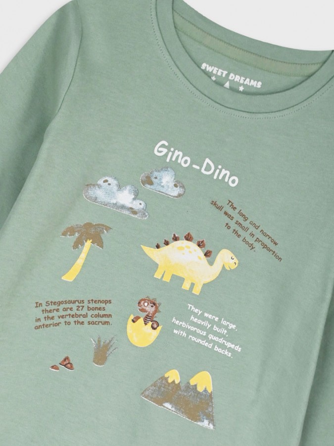 ENERGIERS Παιδική Πυτζάμα Χειμωνιάτικη για αγόρι 1-6 ετών #32-125103-9 Πράσινο