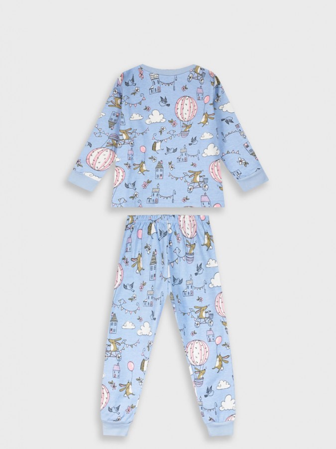 ENERGIERS Παιδική Πιτζάμα για Κορίτσι 1-6 ετών #35-125300-9 Γαλάζιο ENERGIERS Παιδική Πιτζάμα για Κορίτσι 1-6 ετών #35-125300-9 Γαλάζιο