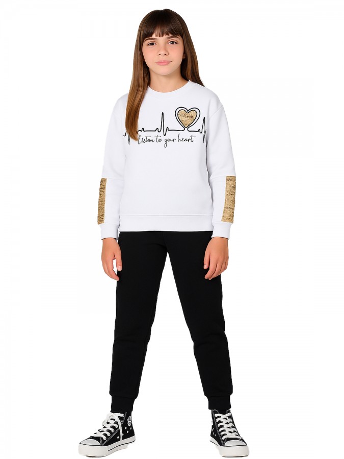 FRENZY Εφηβική Φόρμα για Κορίτσι 6-16 ετών - 6352581 Λευκό FRENZY Εφηβική Φόρμα για Κορίτσι 6-16 ετών - 6352581 Λευκό