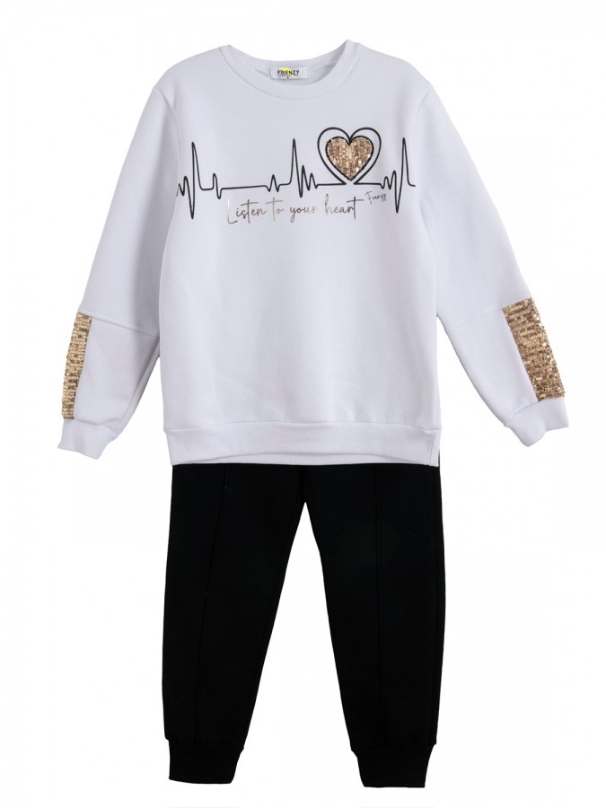 FRENZY Εφηβική Φόρμα για Κορίτσι 6-16 ετών - 6352581 Λευκό FRENZY Εφηβική Φόρμα για Κορίτσι 6-16 ετών - 6352581 Λευκό