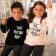 HAPPY FAMILY- Παιδική Πυτζάμα Χειμωνιάτικη για Κορίτσι 6-12 ετών THE FUTURE BOSS #294 Ροζ