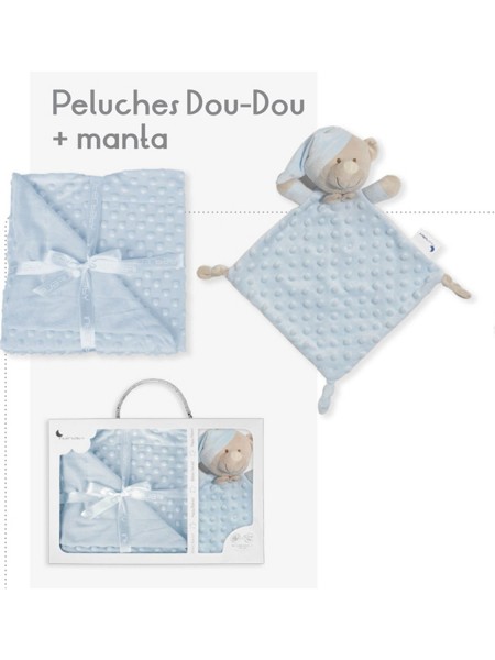 Interbaby Κουβέρτα Αγκαλιάς & Λίκνου Bear με Ζωάκι 80x110εκ. 2τμχ #PD001 Μπλε Interbaby Κουβέρτα Αγκαλιάς & Λίκνου Bear με Ζωάκι 80x110εκ. 2τμχ #PD001 Μπλε