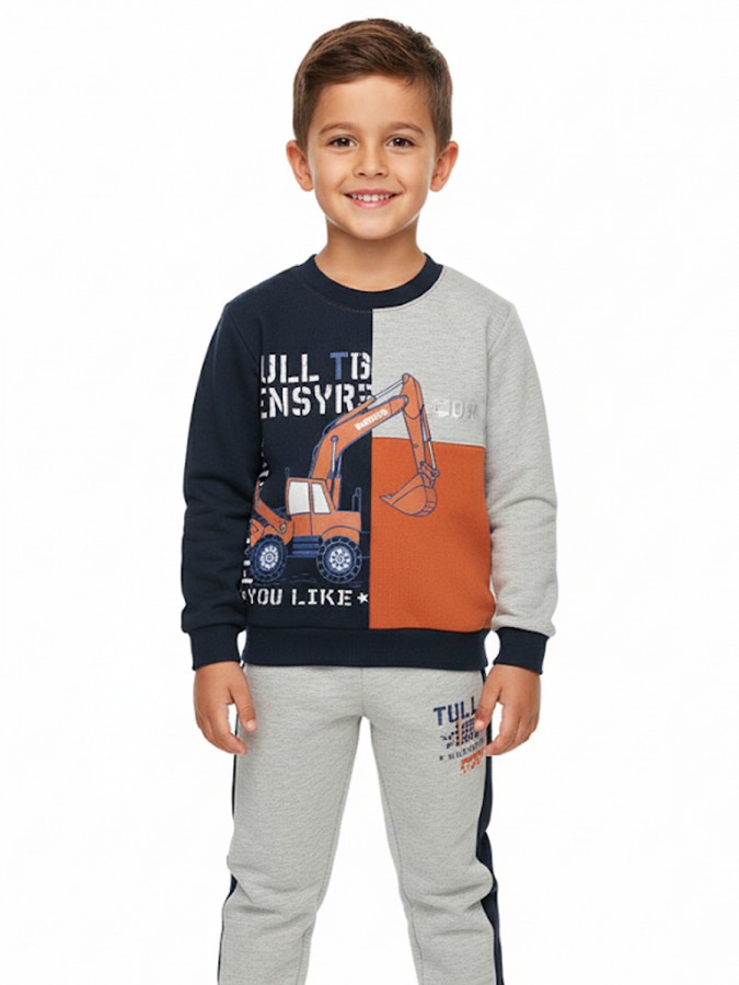 JOOM Παιδική Φόρμα για Αγόρι 1-6 ετών - 23367 πορτοκαλί - γκρι - μπλε