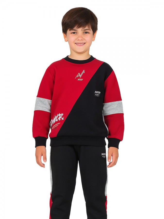 JOOM Εφηβική Φόρμα για Αγόρι 6-16 ετών - 24364 κόκκινο - γκρι - μαύρο