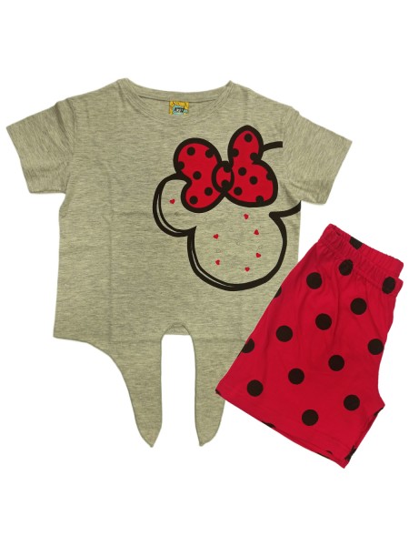 LIKE Εφηβική Πιτζάμα Καλοκαιρινή για κορίτσι 6-16 ετών #223-0254 Γκρι LIKE Εφηβική Πιτζάμα Καλοκαιρινή για κορίτσι 6-16 ετών #223-0254 Γκρι