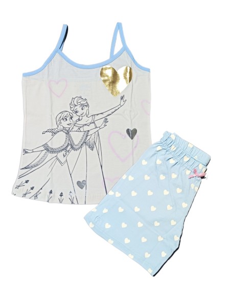 LIKE Παιδική Πυτζάμα Καλοκαιρινή Α/Μ για κορίτσι 6-12 ετών #222-0229 Λευκό LIKE Παιδική Πυτζάμα Καλοκαιρινή Α/Μ για κορίτσι 6-12 ετών #222-0229 Λευκό