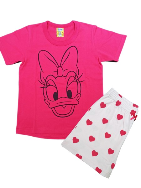 LIKE Παιδική Πυτζάμα Καλοκαιρινή για κορίτσι 6-16 ετών #222-0230 Φουξ LIKE Παιδική Πυτζάμα Καλοκαιρινή για κορίτσι 6-16 ετών #222-0230 Φουξ