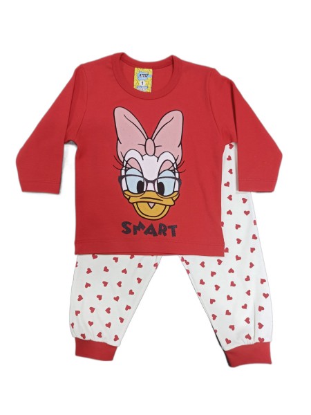 LIKE Bebe Πυτζάμα Χειμωνιάτικη για Κορίτσι 1-5 ετών #122-0324 Κόκκινο LIKE Bebe Πυτζάμα Χειμωνιάτικη για Κορίτσι 1-5 ετών #122-0324 Κόκκινο