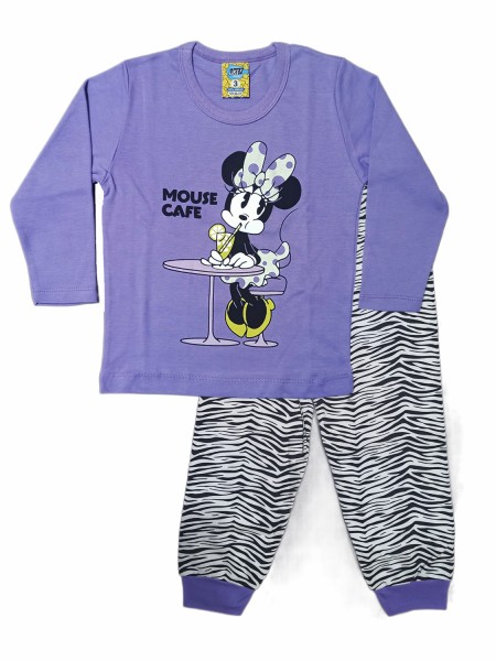 LIKE Bebe Πυτζάμα Χειμωνιάτικη για Κορίτσι 1-5 ετών #122-0325 Μοβ LIKE Bebe Πυτζάμα Χειμωνιάτικη για Κορίτσι 1-5 ετών #122-0325 Μοβ