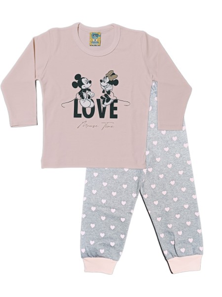 LIKE Bebe Πυτζάμα Χειμωνιάτικη για Κορίτσι 1-5 ετών #122-0337 Ροζ LIKE Bebe Πυτζάμα Χειμωνιάτικη για Κορίτσι 1-5 ετών #122-0337 Ροζ