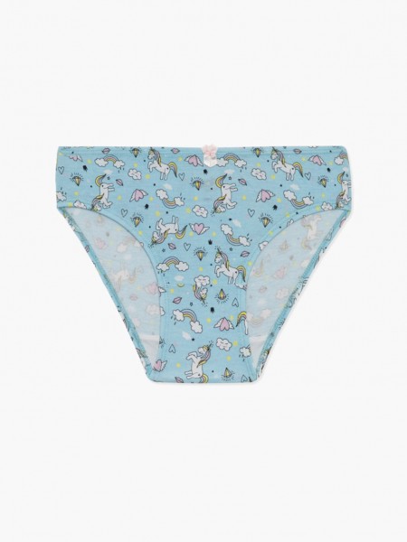 MINERVA Παιδικό Κυλοτάκι Βαμβακερό για Κορίτσι 3ΤΕΜ “Unicorn” #42548-182 Πολύχρωμα