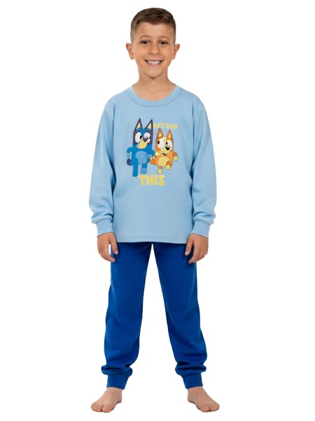 NINA CLUB Παιδική Πυτζάμα Χειμωνιάτικη για αγόρι 1-5 ετών #25-146 Γαλάζιο NINA CLUB Παιδική Πυτζάμα Χειμωνιάτικη για αγόρι 1-5 ετών #25-146 Γαλάζιο