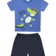 PRETTY BABY Παιδική Πιτζάμα Καλοκαιρινή για αγόρι 2-10 ετών Cool #65384 Μπλε Ραφ