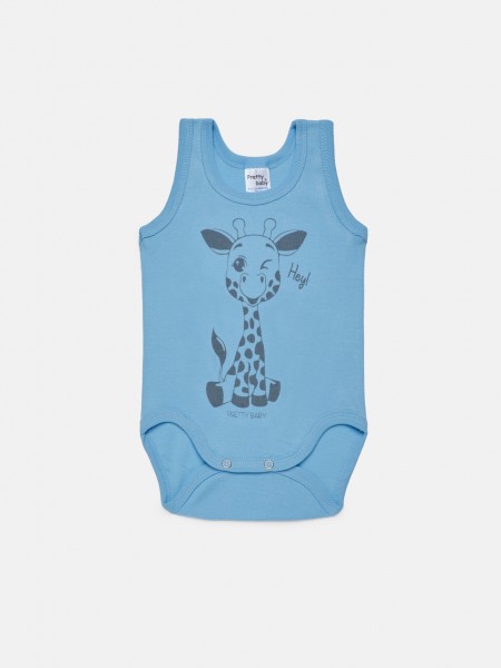 PRETTY BABY Παιδικό Ζιπουνάκι τιράντα με Σχέδιο για Αγόρι 2ΤΕΜ Καμηλοπάρδαλη #34317 multi