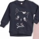 REFLEX Παιδική Φόρμα με κολάν για Κορίτσι 1-6 ετών Γάτα Smile - 74467 Μπλε σκούρο